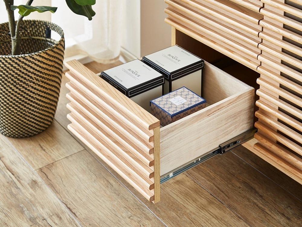 送料無料】 幅80cm 収納家具 キャビネット 木製 引出収納 北欧 サイド