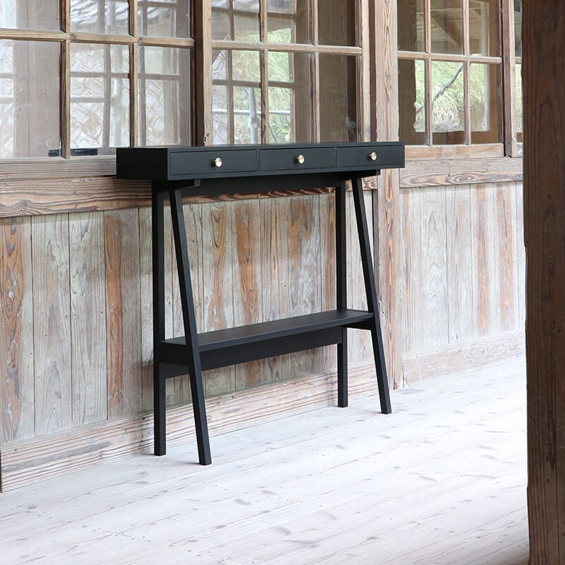 大川家具】≪受注生産≫コンソールテーブル 75/110cm幅 ミドル/ハイ