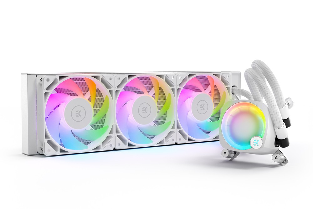 EK WaterBlocks EK-Nucleus AIO CR360 Lux D-RGB - White | PCパーツ