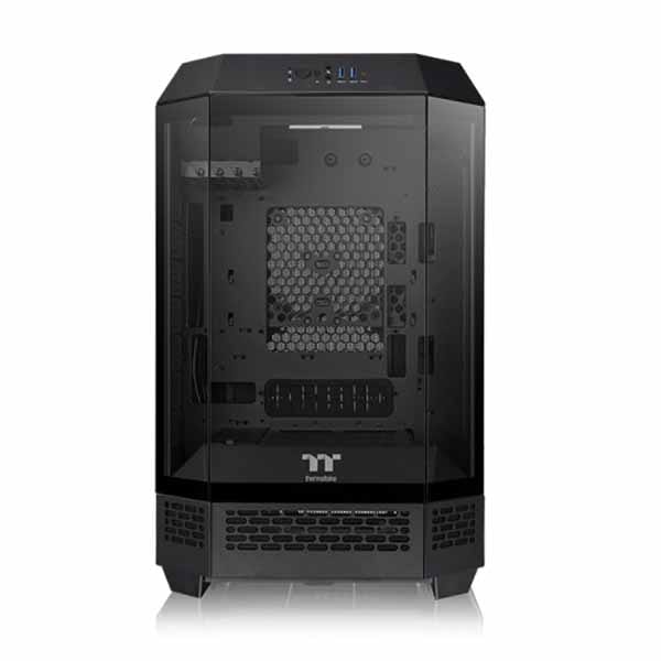 Thermaltake The Tower 300 Black 八角柱デザインのミニタワー型PC