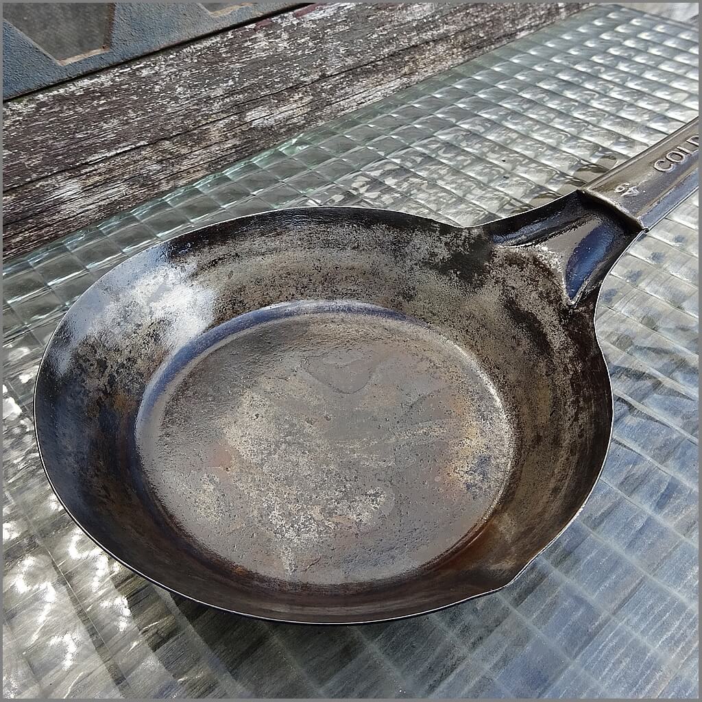 カウボーイフライパン　ヴィンテージ　COLDHANDLE L &G Vintage ColdHandle L&G Cowboy FryingPan IronPan 鉄製 鉄フライパン