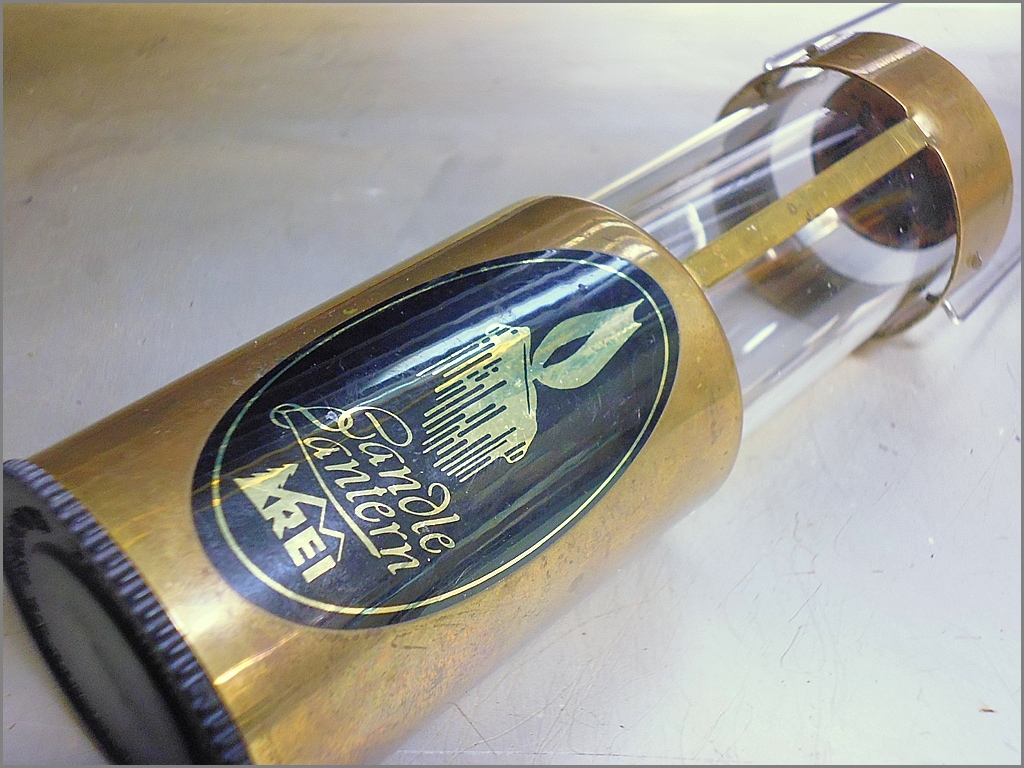 未使用 レア初期型 REI 真鍮製 キャンドルランタン 未使用 レア初期型 REI