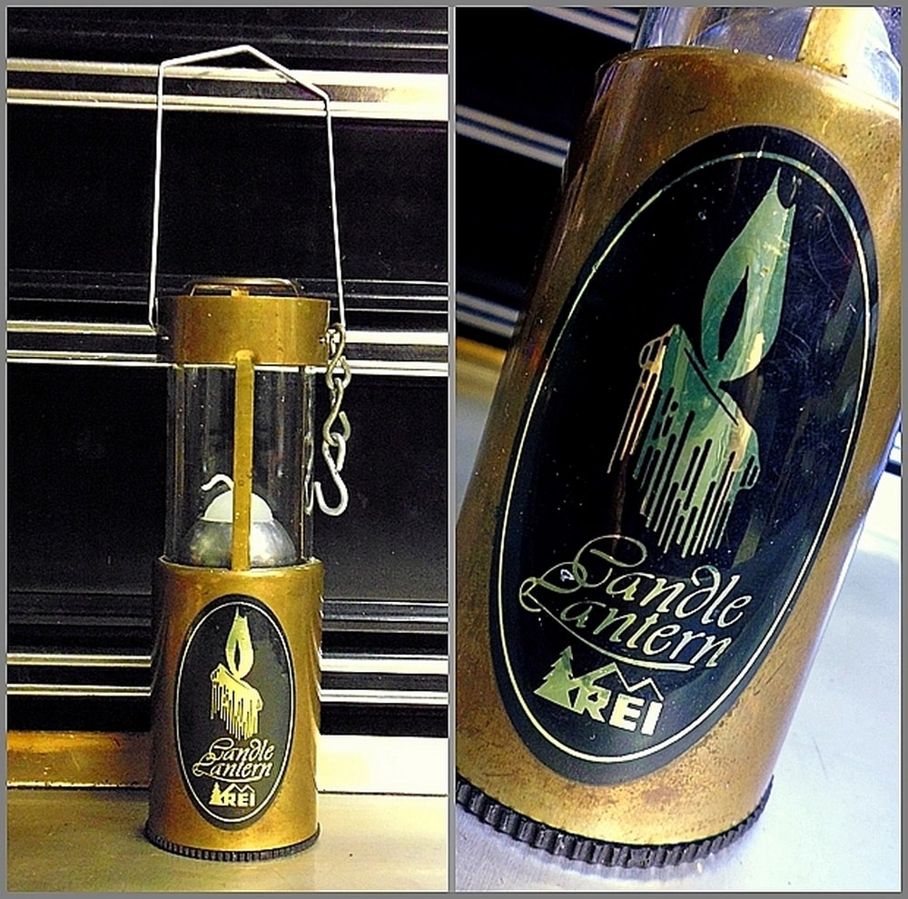 REI レイ キャンドルランタン UCO USA製レア物ヴィンテージ 80's ビンテージ<BR> UCO×REI ブラス <BR>キャンドルランタン<BR> USA