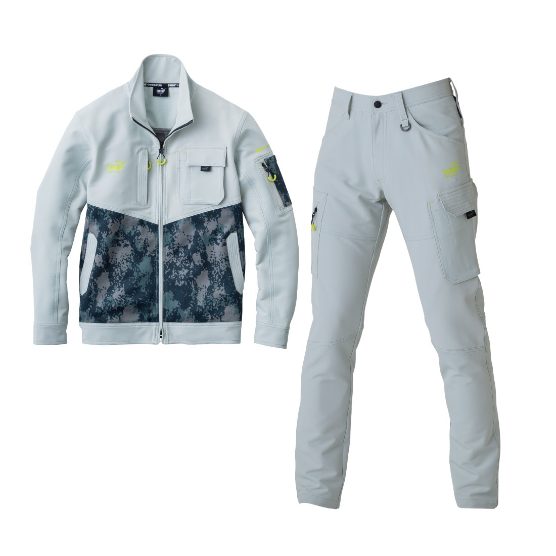 即配】作業ウェアPUMA 上下セット PW-3011A/PW-3015A ワークジャケット