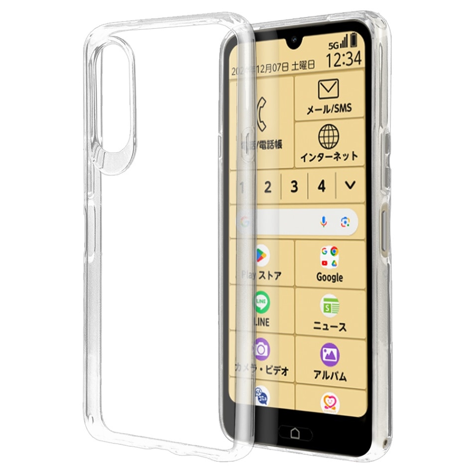 らくらくスマートフォンa A401FC Lite MR01 ケース カバー ソフト