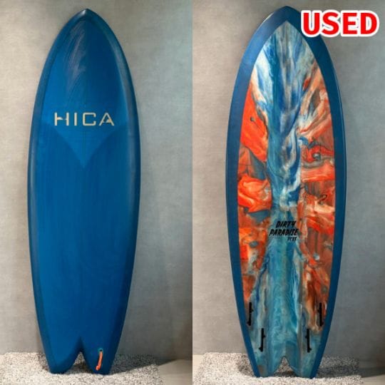 中古】HICA SURF ハイカサーフ QUAD FISH 4CHANNEL 5'4 クワッド 4