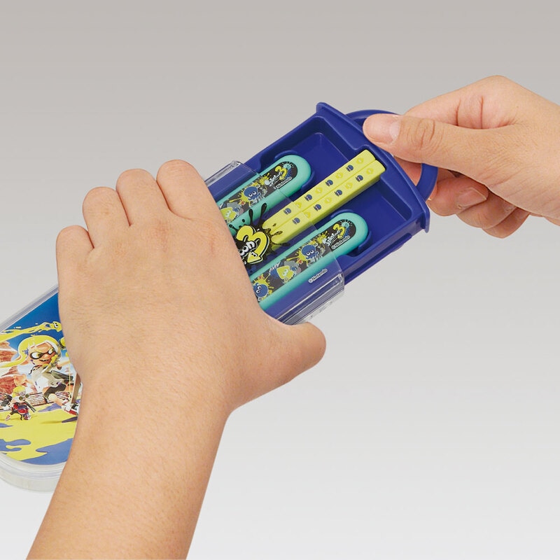 子供用 抗菌 お弁当 トリオセット 開けやすいスライド式（箸、スプーン