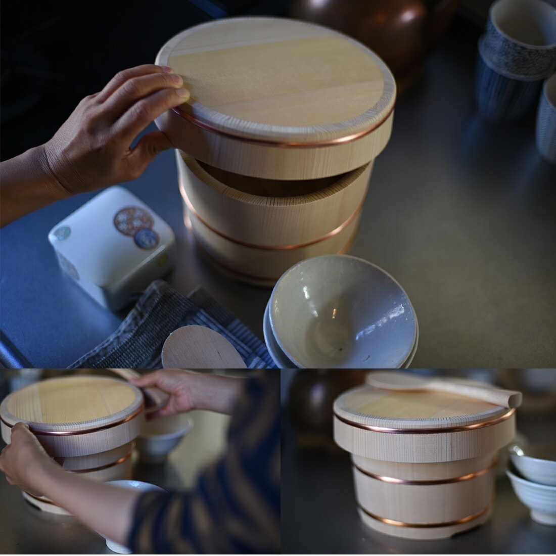 東屋・あづまや】お櫃 二合 おひつ AZYI00016 山一/やまいち/柾目/ま