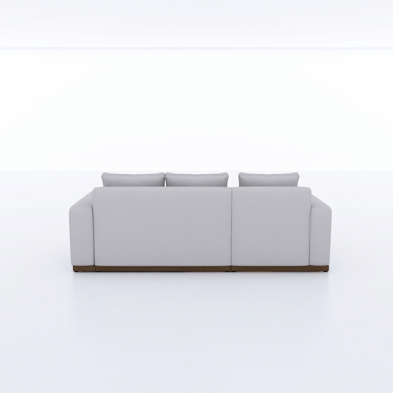 幅225cm】Otto(オット)ストックモデル シェーズソファ L型 【向かって