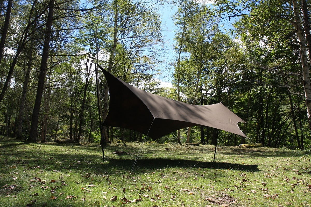 cotton KOKAGE wing “Narrow” Cocoa | Tarp | | SotoLabo