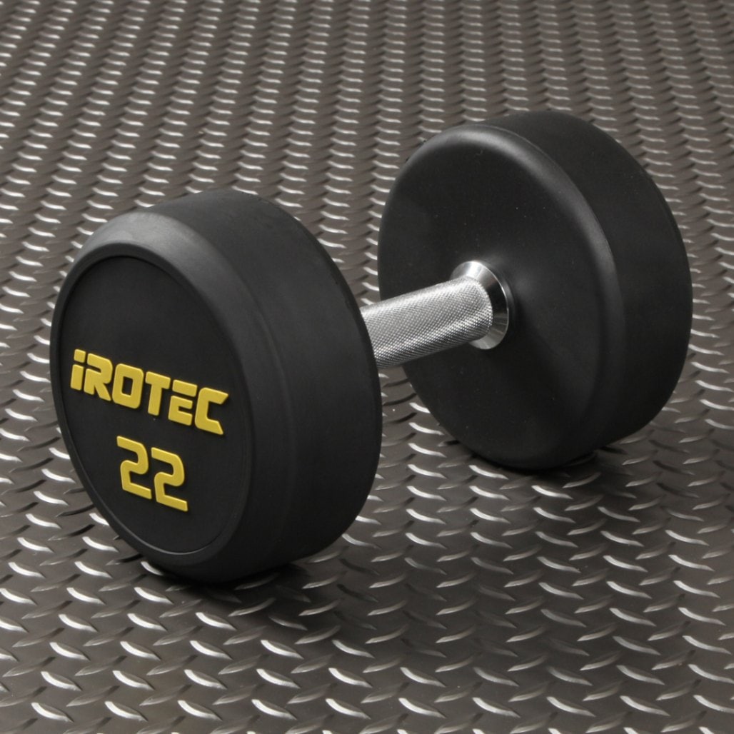 ジムダンベル22kg オールラバータイプ IROTEC (アイロテック)