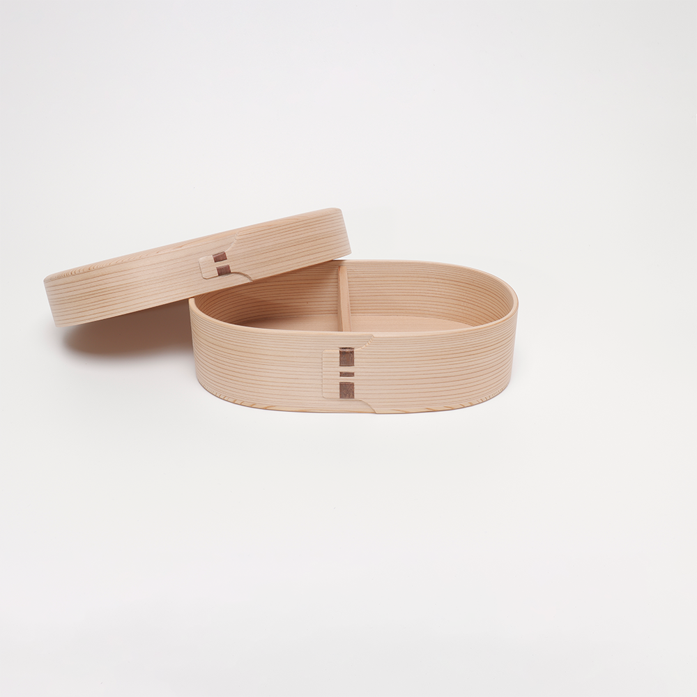 白木 漆 小判弁当箱 小 中 大 | 柴田慶信商店 秋田県大館市