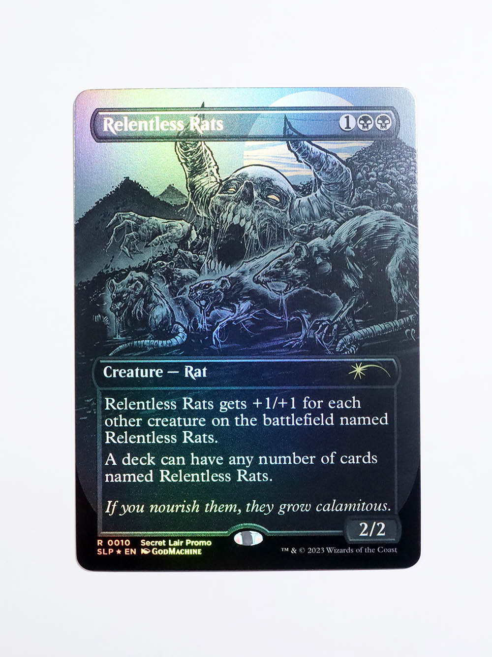 Relentless Rats #010 Foil from Secret Lair Showdown (SLP) MTG