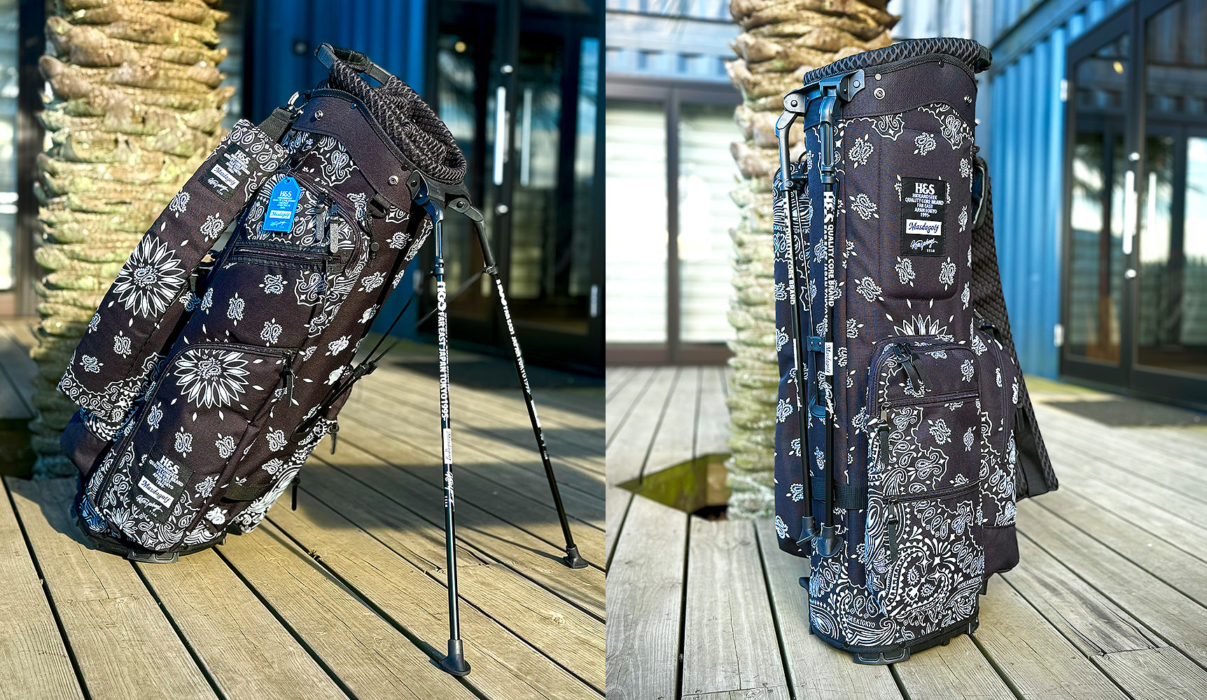 HideandSeek』 × 『MasdaGolf』 × 『KenYahagi』 コラボキャディバッグ