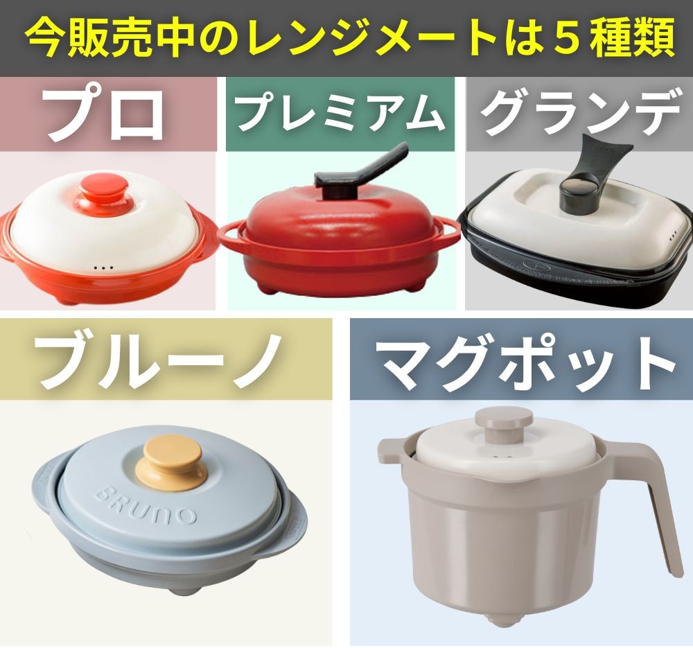 レンジメートプレミアム vs プロ：全5種類の違いを徹底比較！リアルな