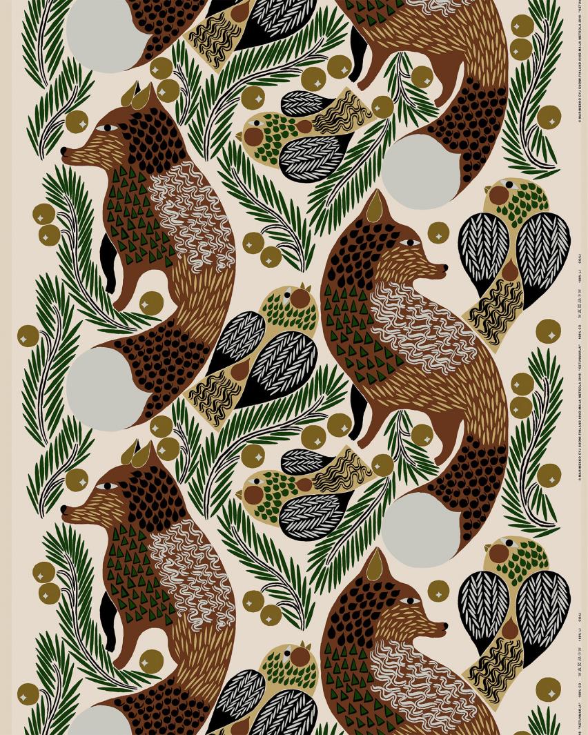 KETUNMARJA METAL コットンリネンファブリック | リネン