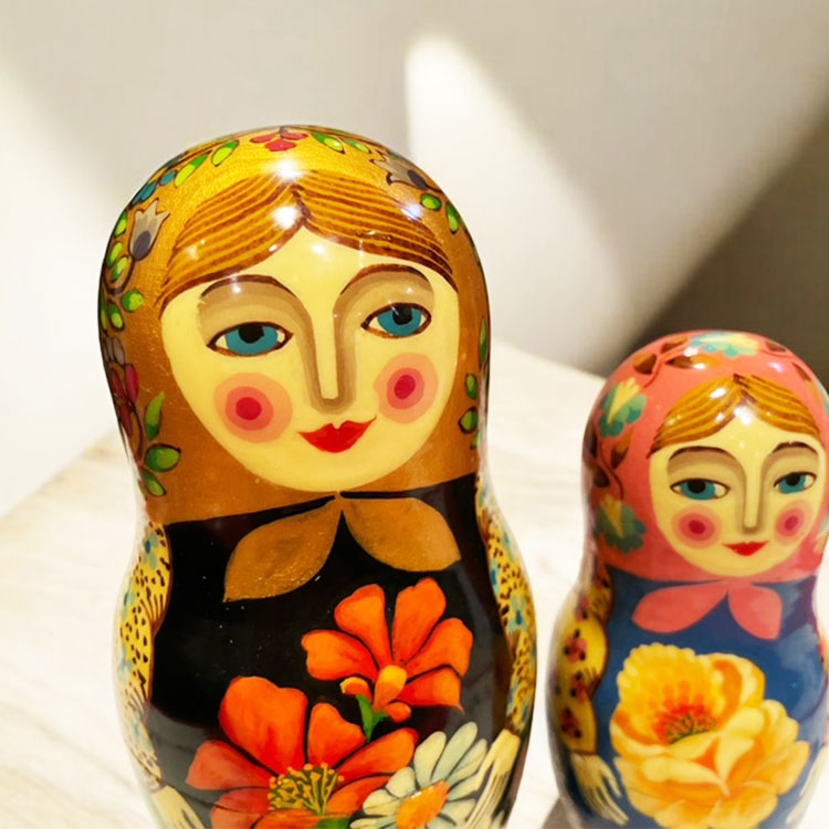 ロシア雑貨店マリンカ / エレーナ・ガモワ作 マトリョーシカeg05-5p