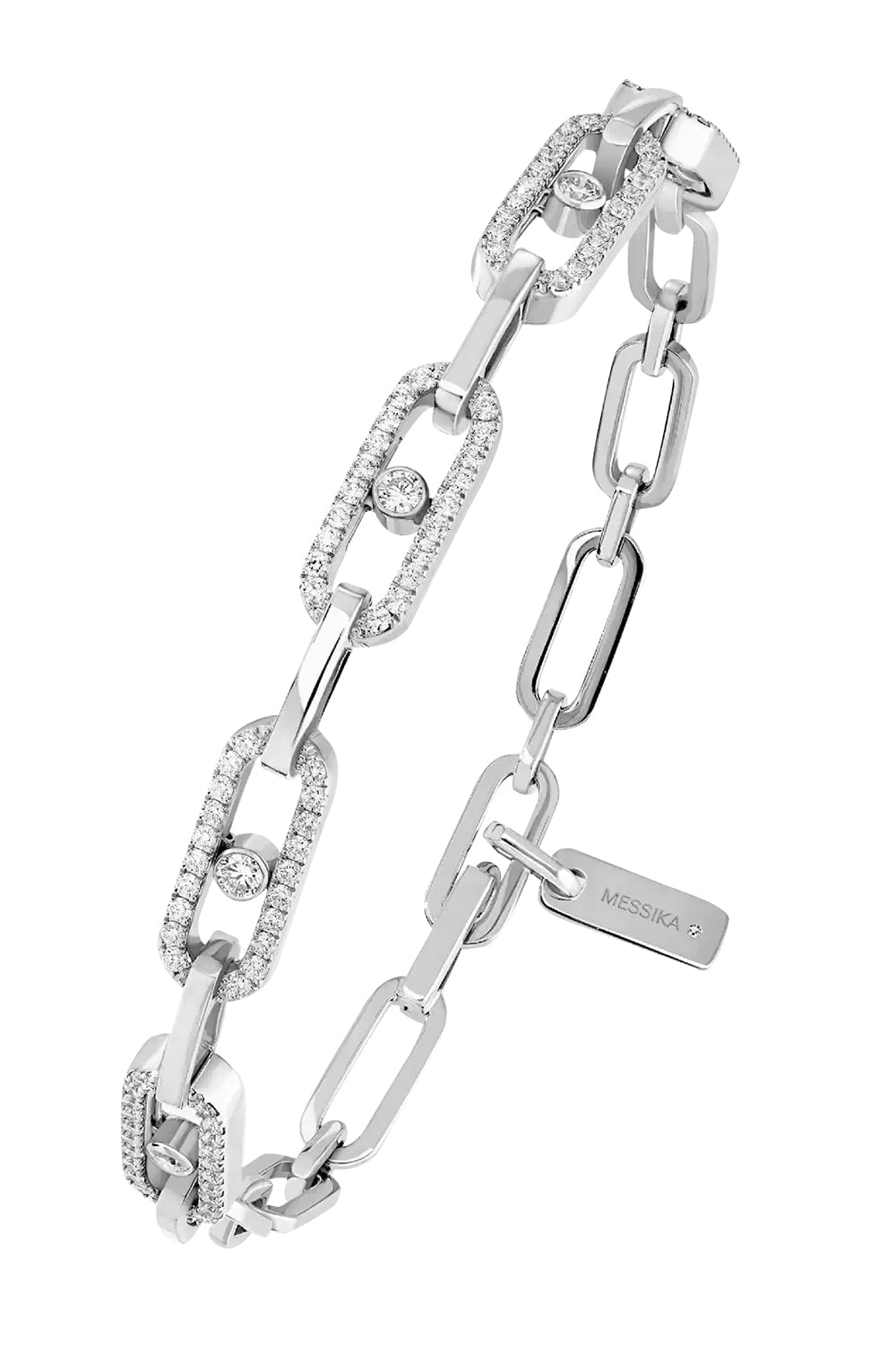 Move Link Multi Diamond Bracelet | MESSIKA – Marissa Collections