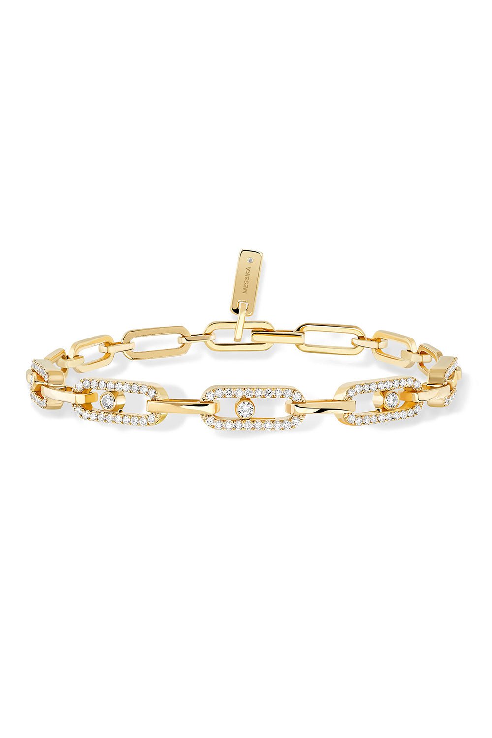 Move Link Multi Diamond Bracelet | MESSIKA – Marissa Collections