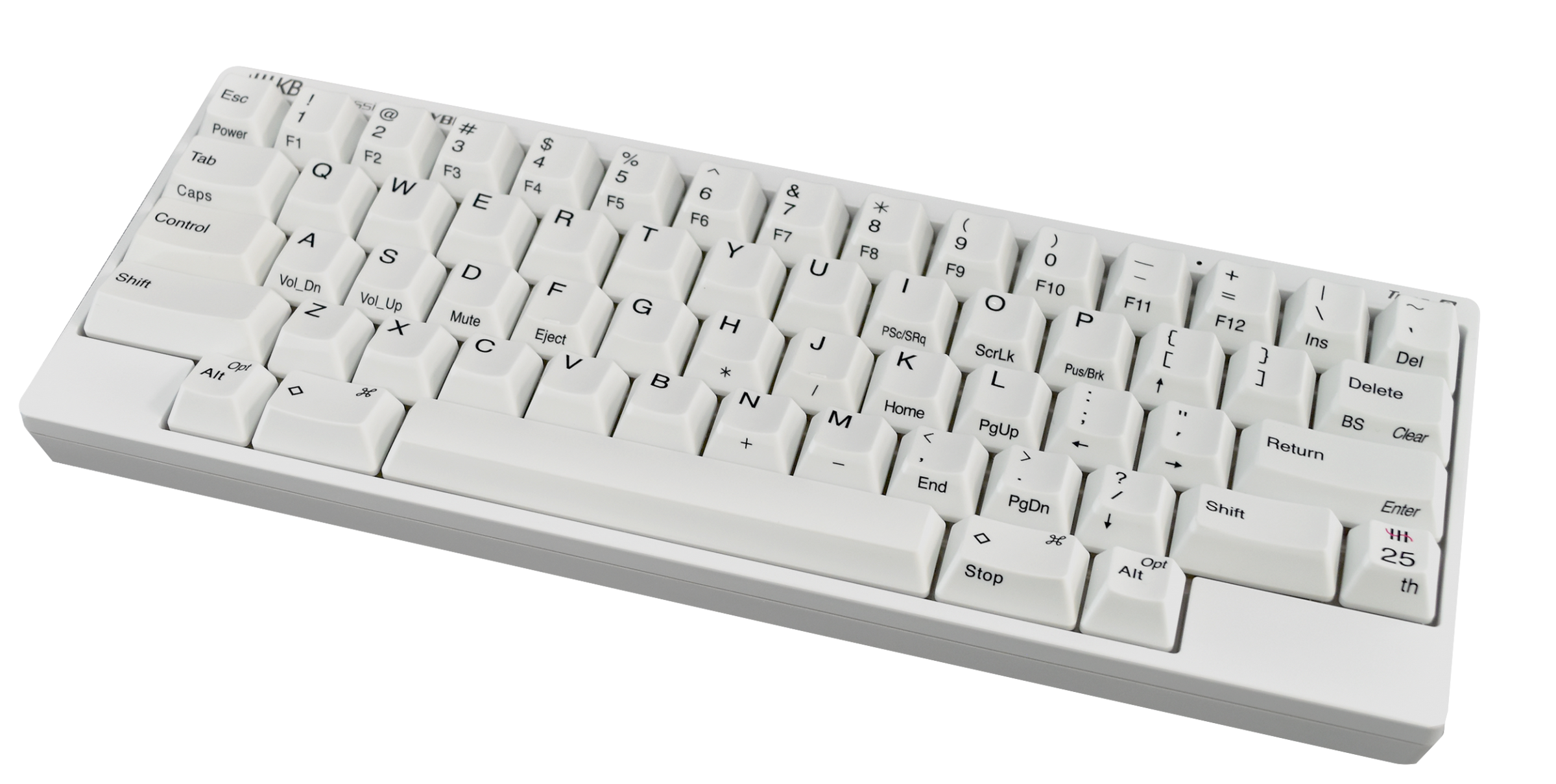 HHKB Hybrid Type-S SNOW 25th Anniversary Edition 60% Dye Sub PBT Mecha