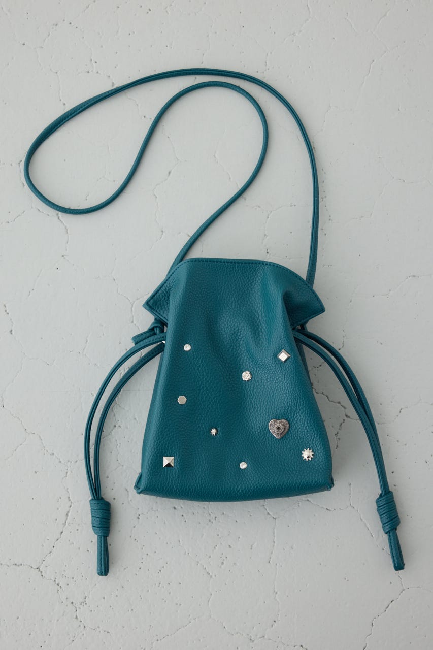 AZUL BY MOUSSY | モチーフスタッズドローストリングバッグ (すべて