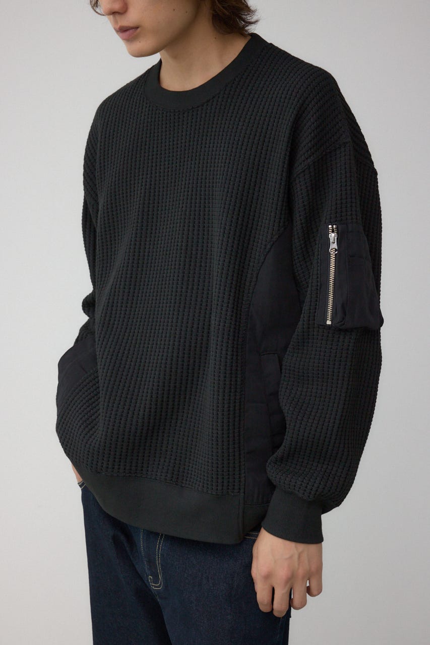 AZUL BY MOUSSY | オニワッフルスウィッチングトップス (Tシャツ