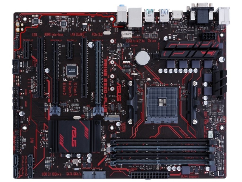 ASUS PRIME B350-PLUS AMD 300シリーズ Socket AM4対応 AMD B350チップ