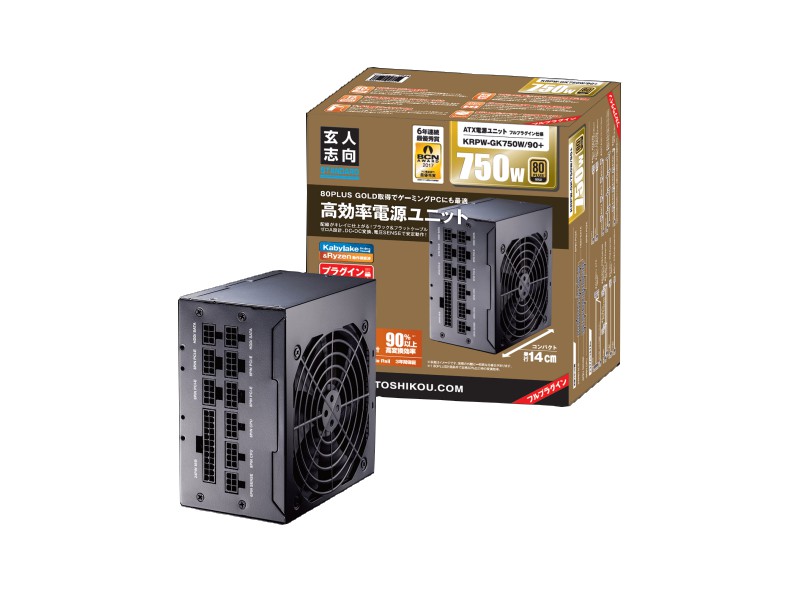 玄人志向 KRPW-GK750W/90+ - 製品詳細 | パソコンSHOPアーク（ark）