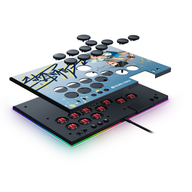 Razer Kitsune All-Button Optical Arcade Controller SF6 Chun-Li