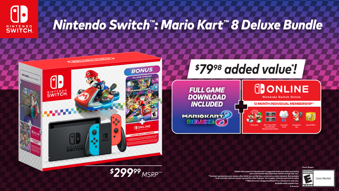 Nintendo Switch: Mario Kart 8 Deluxe Bundle | GameStop