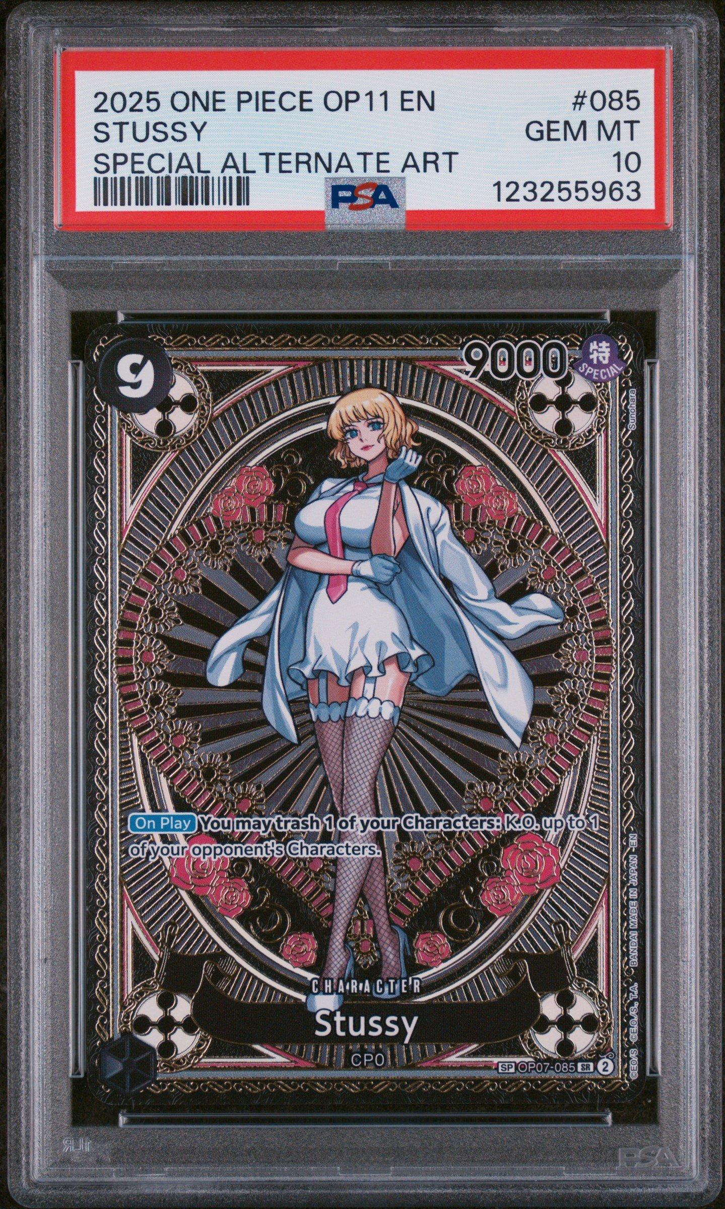 2025 One Piece Op11-a Fist Of Divine Speed 085 Stussy Special