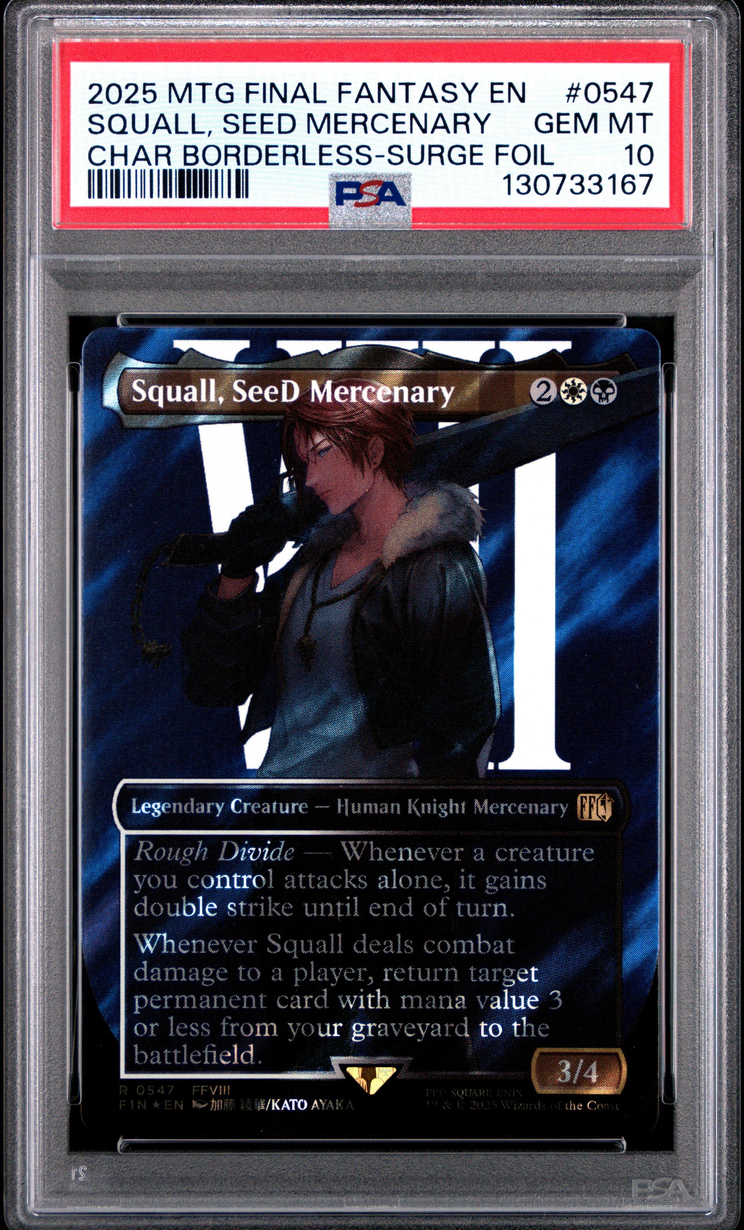 2025 Magic The Gathering Final Fantasy 0547 Squall, Seed Mercenary