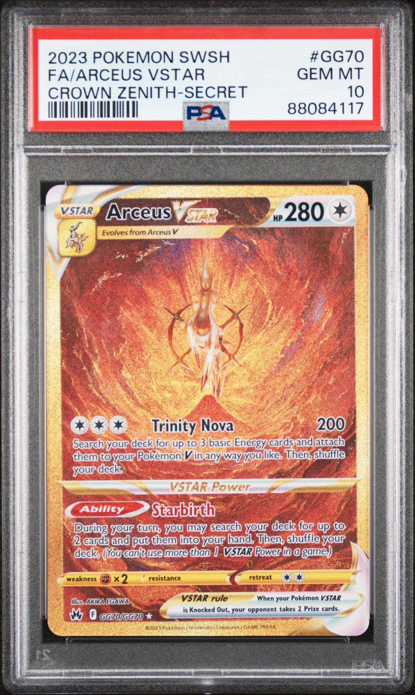 2023 Pokemon Sword And Shield Crown Zenith Gg70 Full Art/arceus