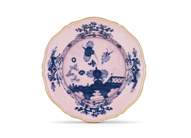 Azalea pink flat plate in porcelain | GINORI 1735