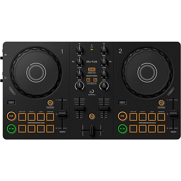 AlphaTheta - DDJ-FLX2 Entry Level DJ Controller for rekordbox and