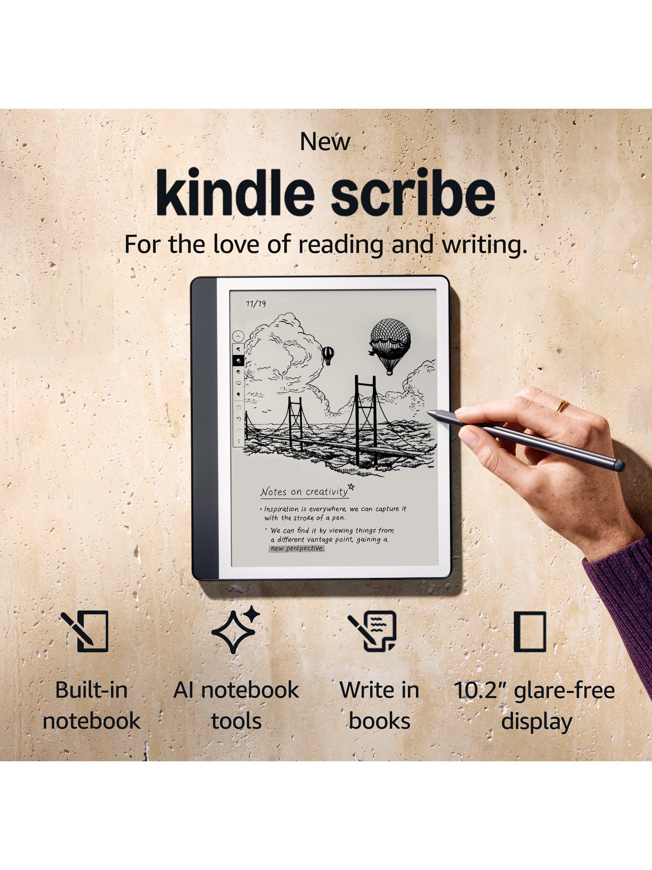 Amazon Kindle Scribe (2024) eReader with Premium Pen, 10.2”, 16GB