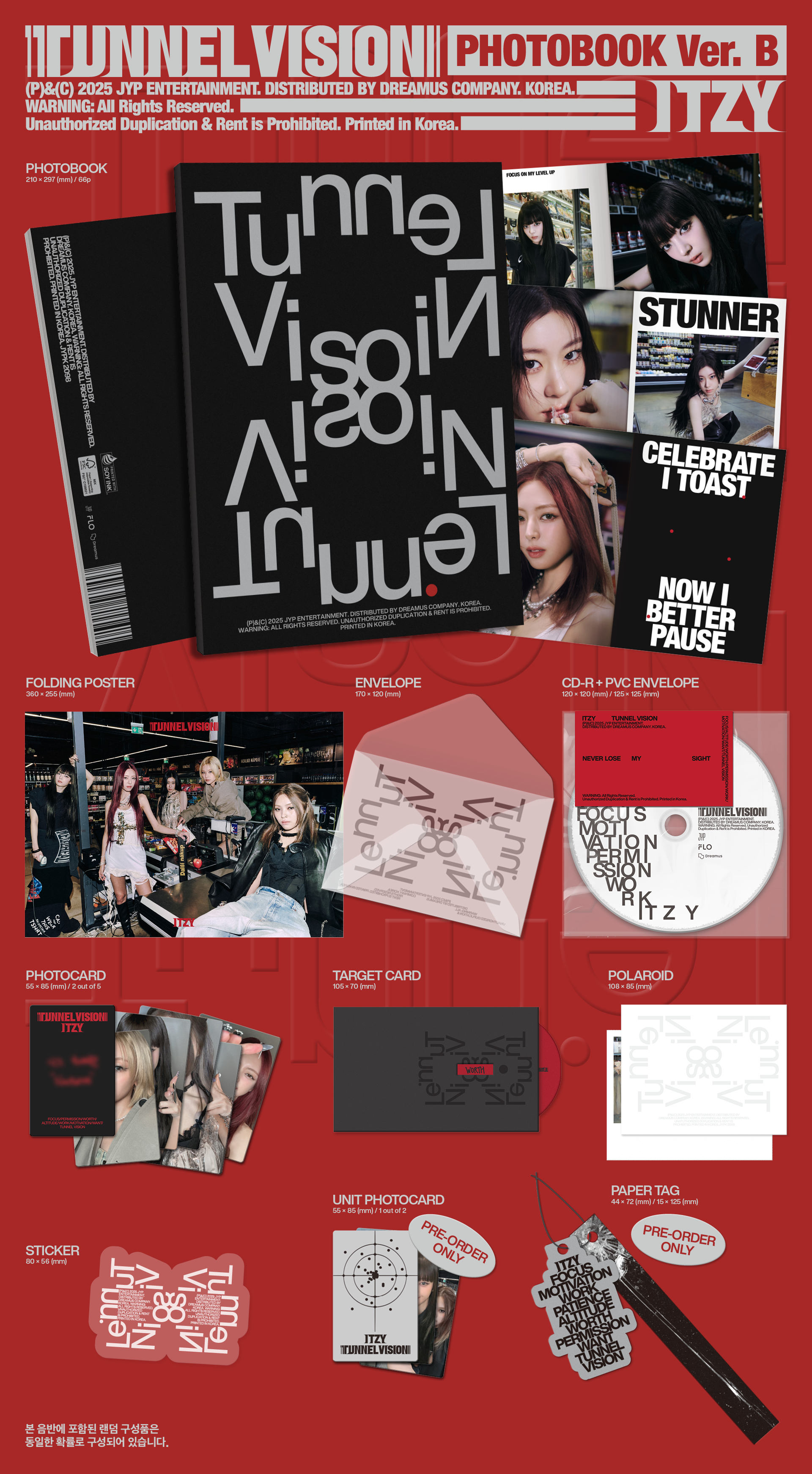jp.ktown4u.com : [FANS SHOP Gift] [2CD SET] ITZY - [TUNNEL VISION