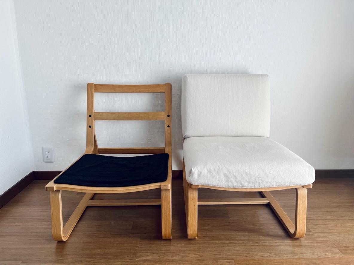 無印のソファチェアを使って4年。初めてクッションを交換してみたら