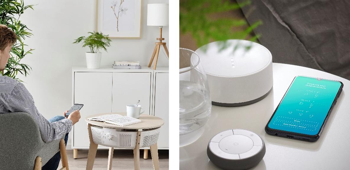 イケアが「空気清浄機かさばる問題」を解決。サイドテーブルと合体した