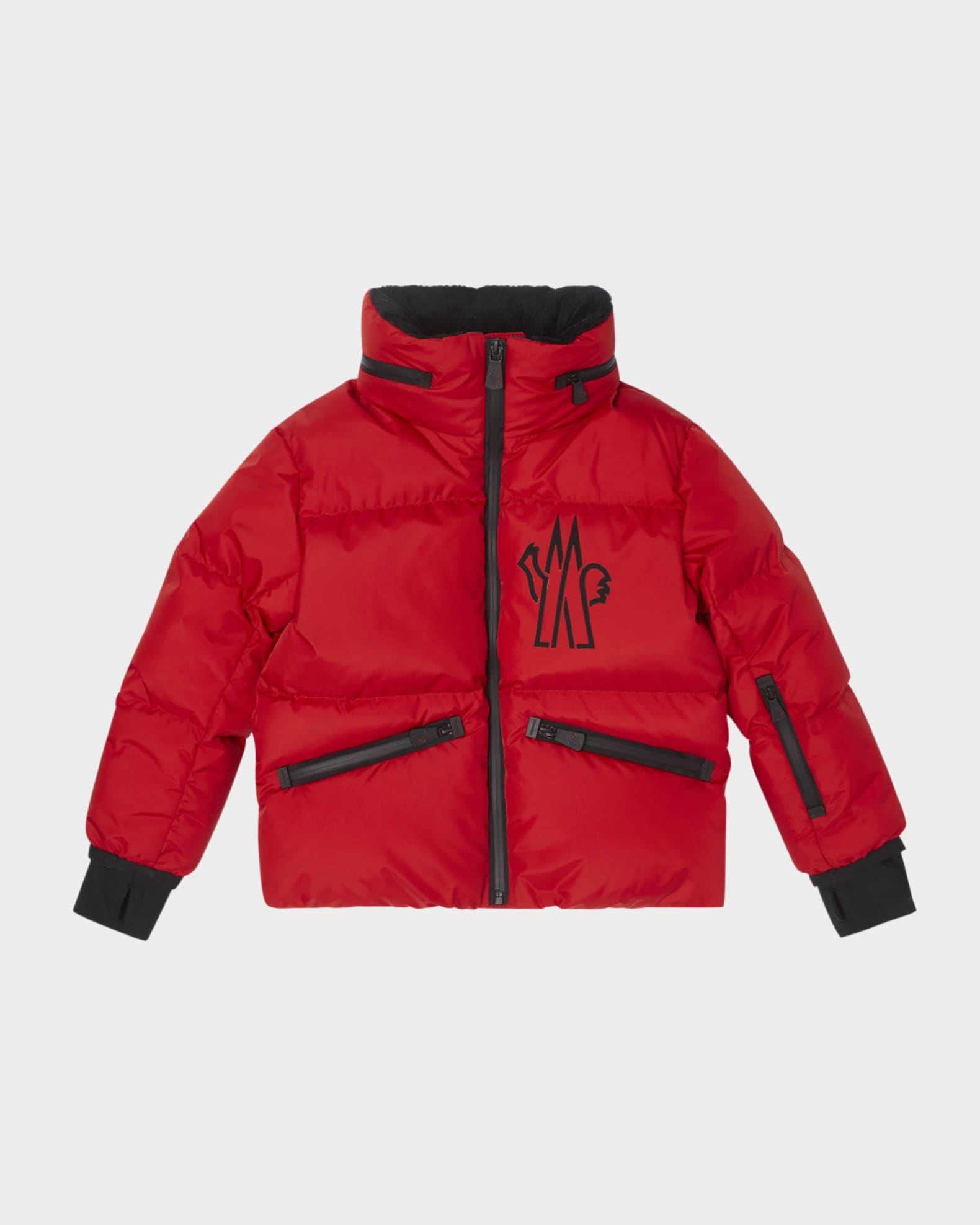 Moncler Grenoble Girl's Verdons Logo-Print Jacket, Size 8-14