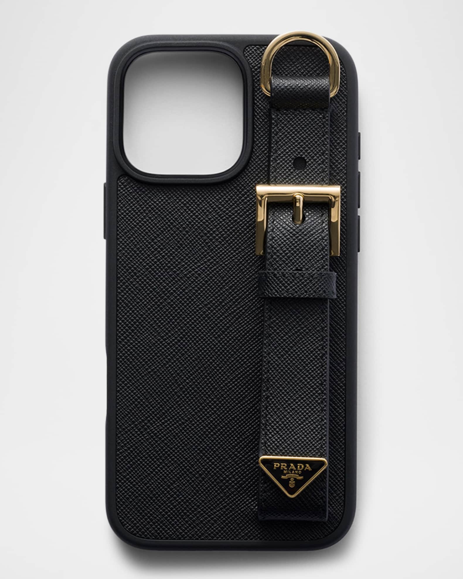 Prada iPhone 16 Pro Max Saffiano Leather Phone Case | Neiman Marcus