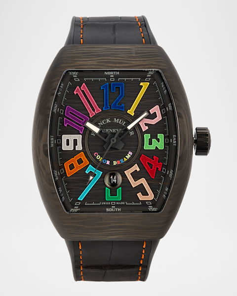 Franck Muller Color Dreams Curvex Watch with Alligator Strap