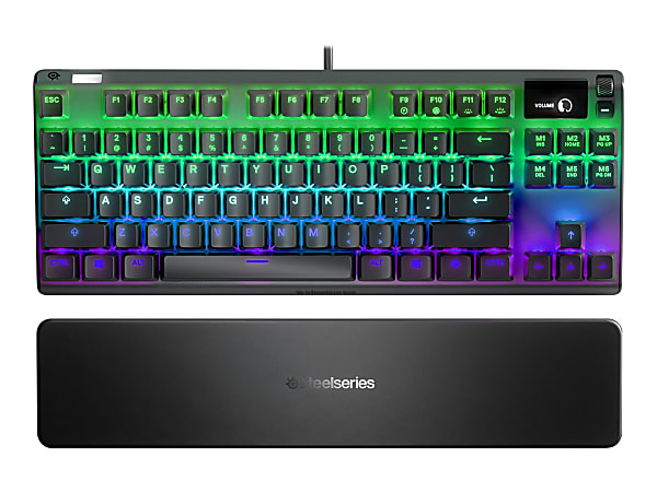 SteelSeries Apex Pro TKL Keyboard with display backlit USB QWERTY