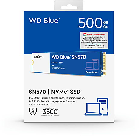 WD BLUE SN570 NVMe Internal SSD 500GB Blue - ODP Business Solutions