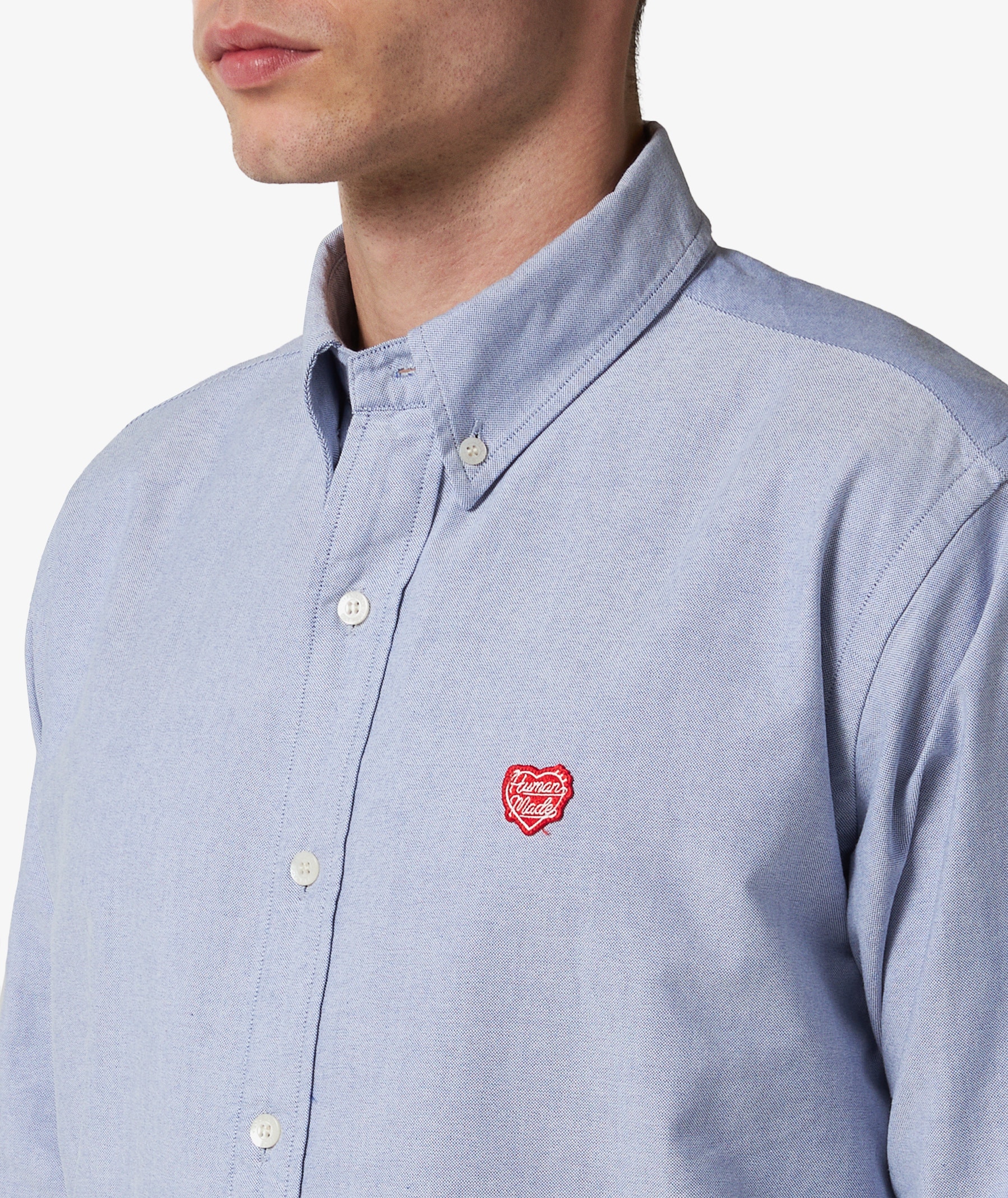 HUMAN MADE Oxford BD Shirt in Light Blue | SVD USA