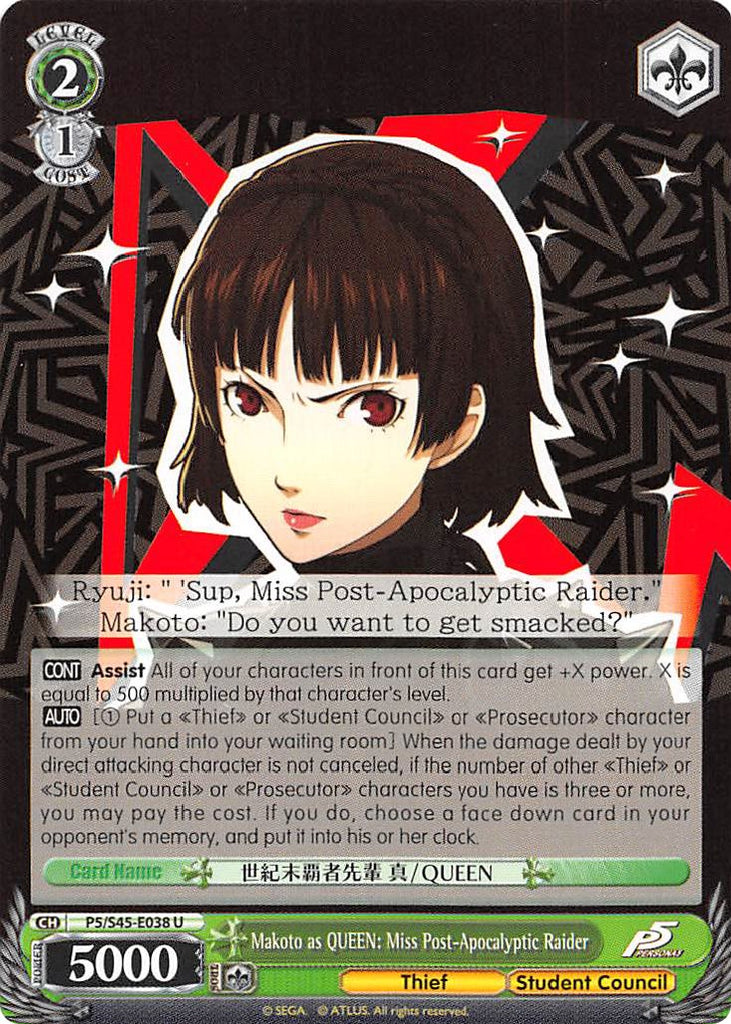 Makoto as QUEEN: Miss Post-Apocalyptic Raider (P5/S45-E038 U