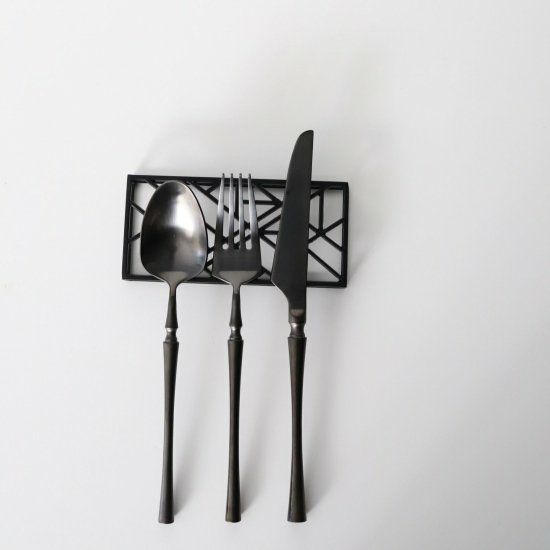 モダンラティス柄カトラリーレスト ナプキンリング｜M苦楽園