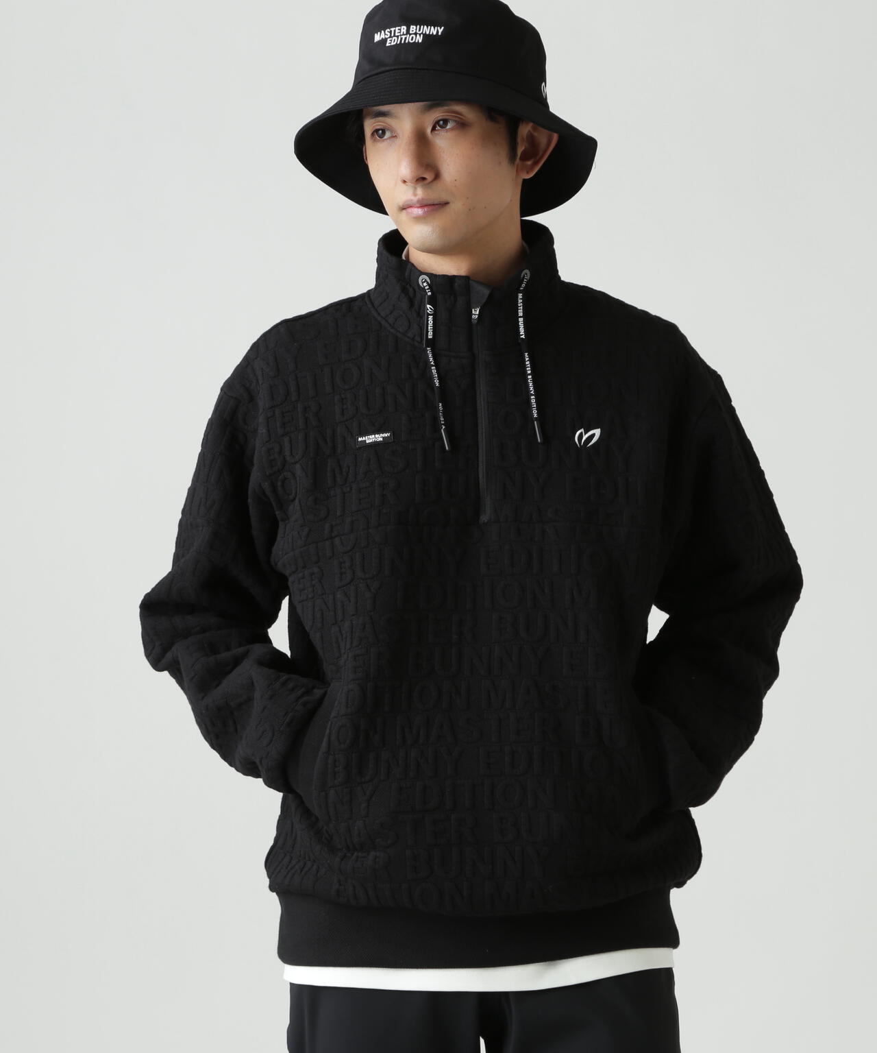 ロゴキルトジャガードハーフジップアップ | MASTER BUNNY EDITION