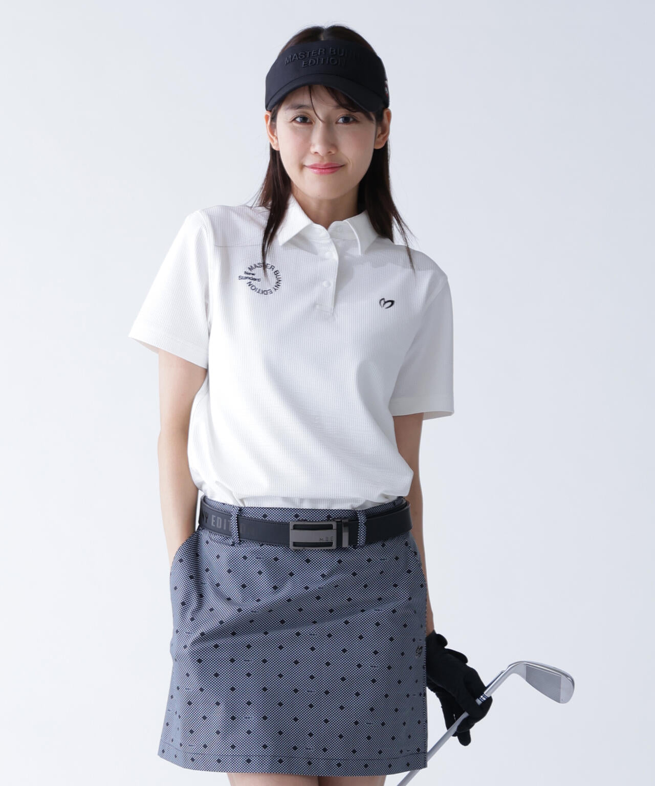 ストライプサッカー4WAYストレッチ半袖ポロシャツ | MASTER BUNNY