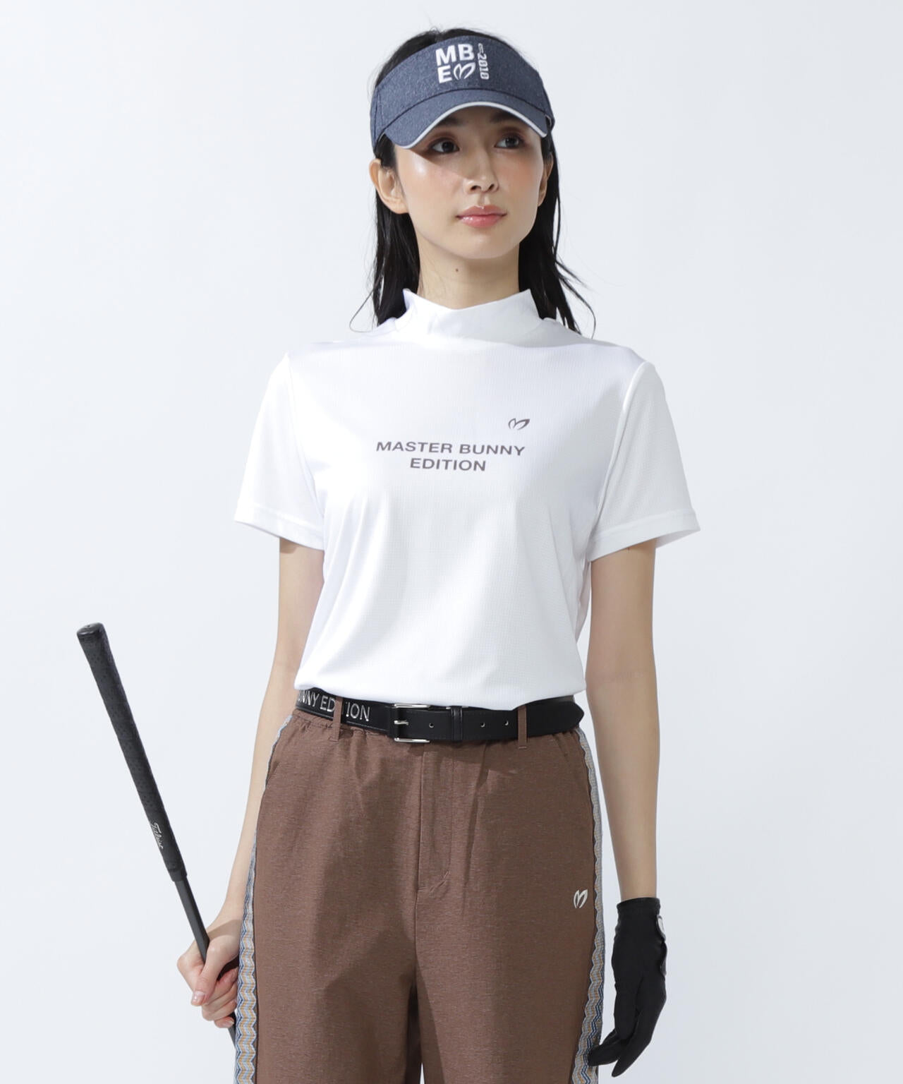 ベアメッシュ半袖モックネックカットソー | MASTER BUNNY EDITION